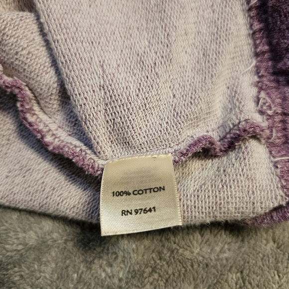 Pure Jill Cotton 3/4 Sleeve V Neck Pullover Hoodie Sweatshirt Size M - Picture 8 of 8